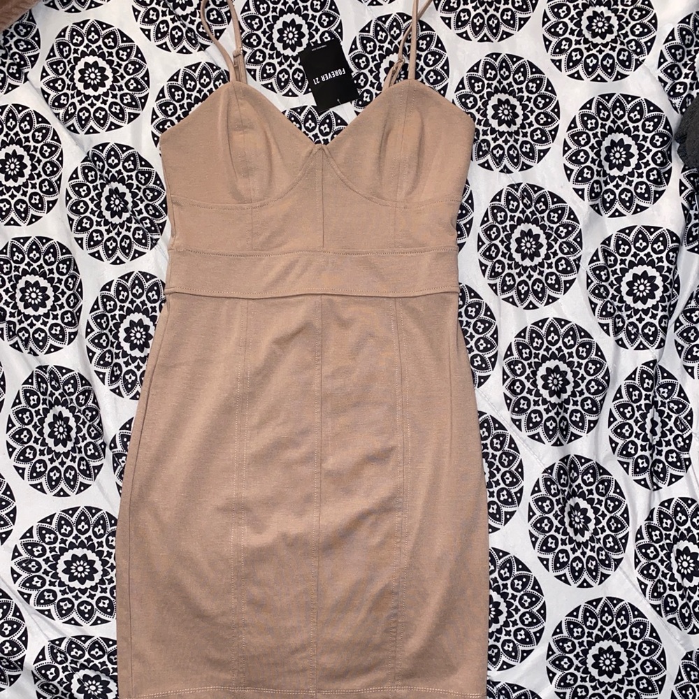 Forever 21 Taupe Bodycon Dress